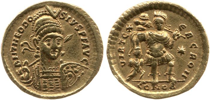 реверс RIC X Theodosius II (East) 282