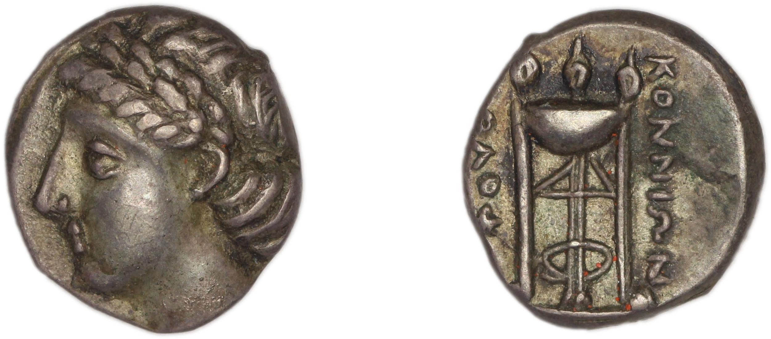 аверс Colophon Kinns 1980 Period II, AR III
