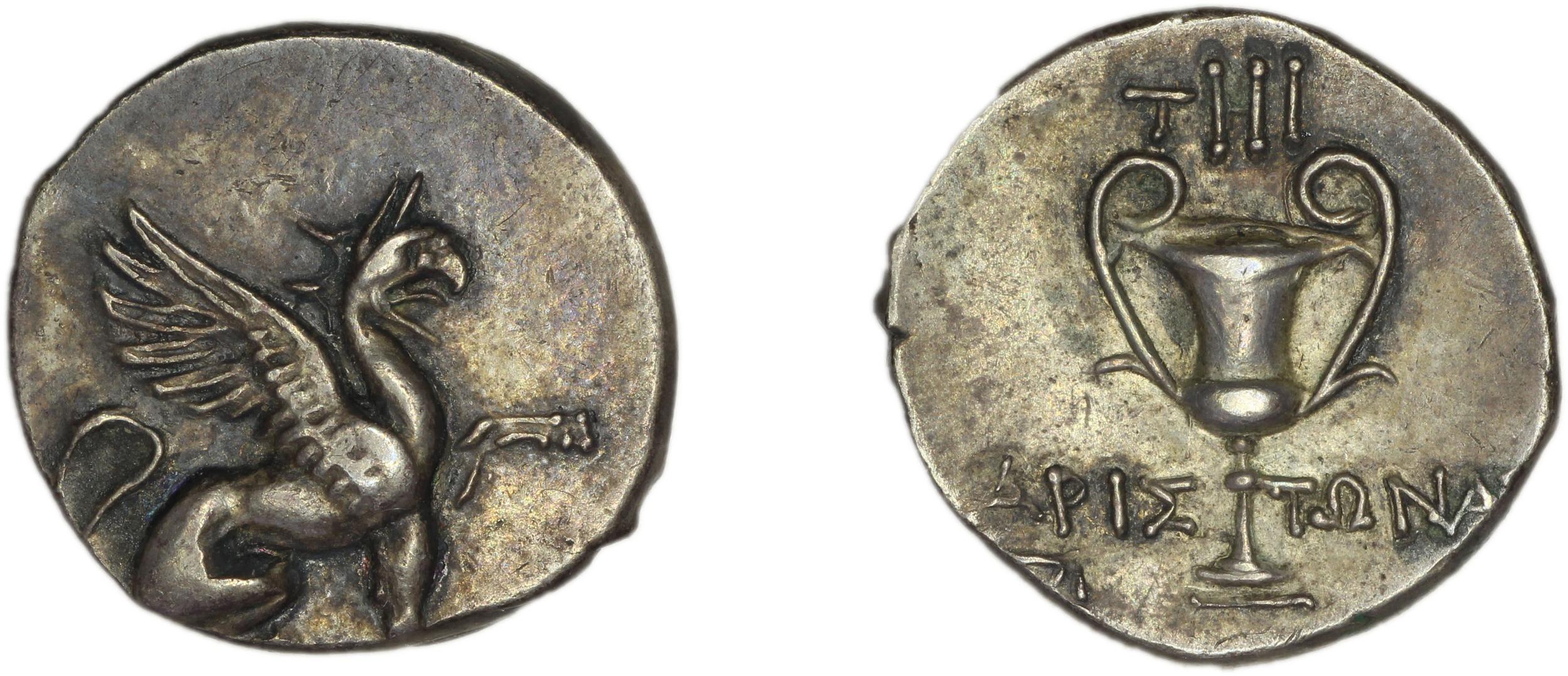 аверс Teos Kinns 1980 Period II, AR IVA