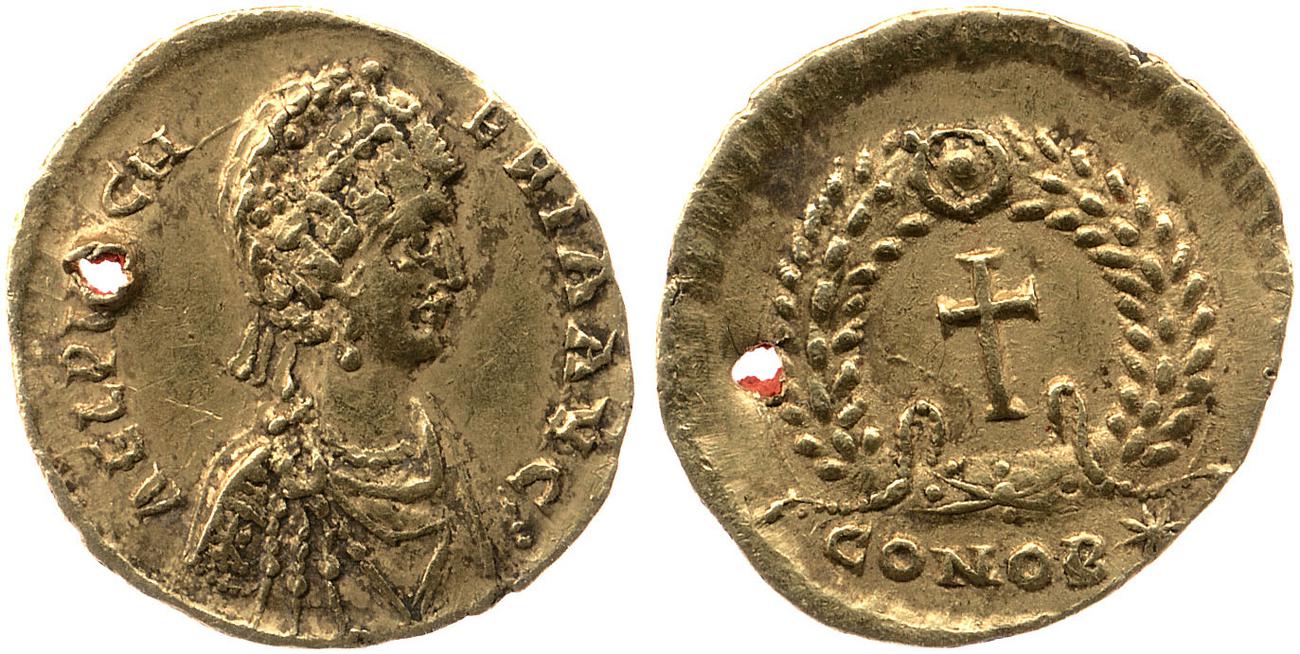 аверс RIC X Theodosius II (East) 214