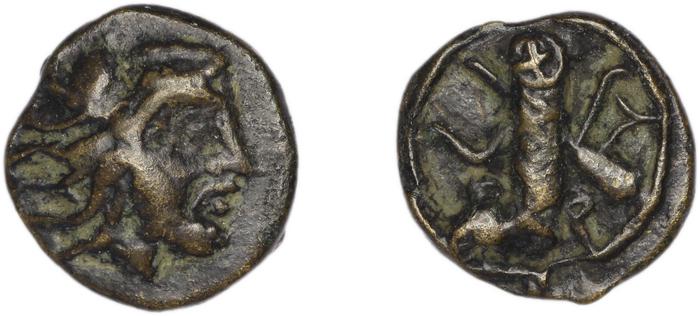 Erythrae Kinns 1980 Period I, AE 3, реверс, Британский музей