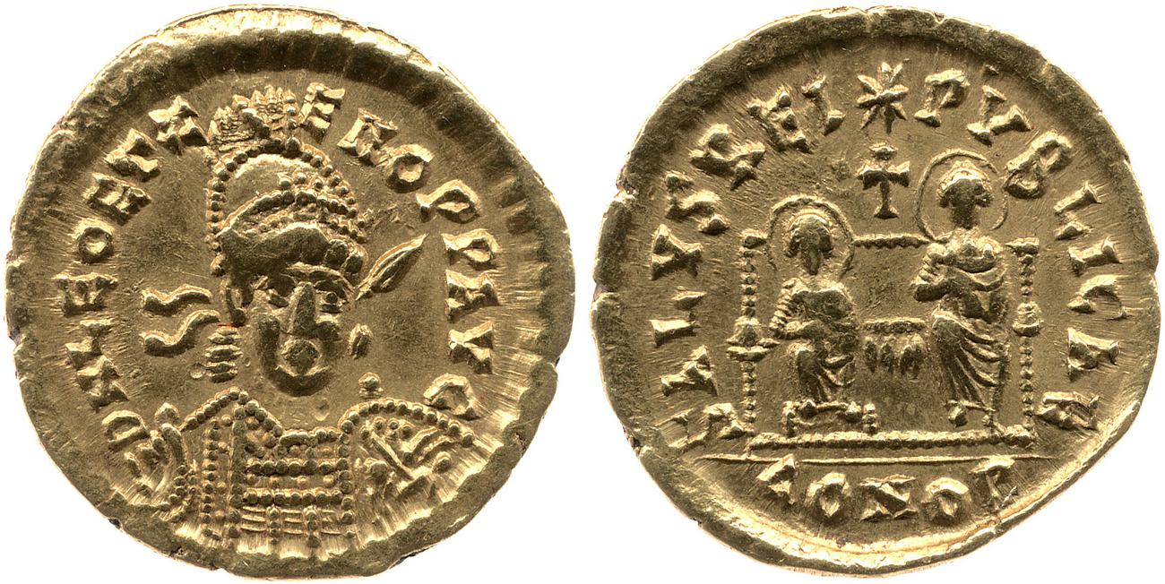 аверс RIC X Leo II and Zeno 803