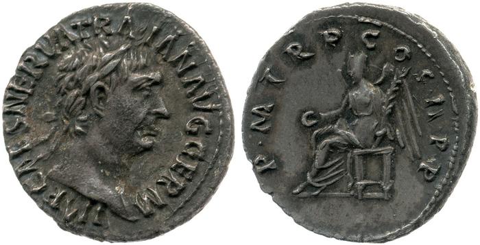 RIC II Trajan 10, reverse, bm