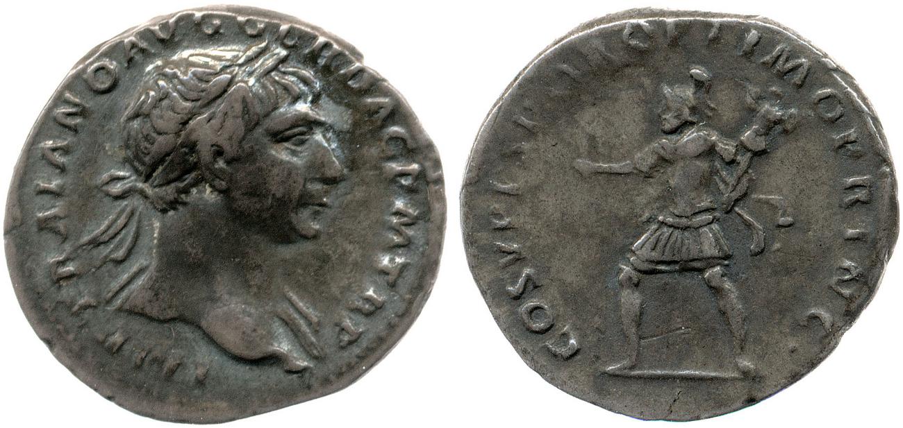 RIC II Trajan 114, аверс, bm