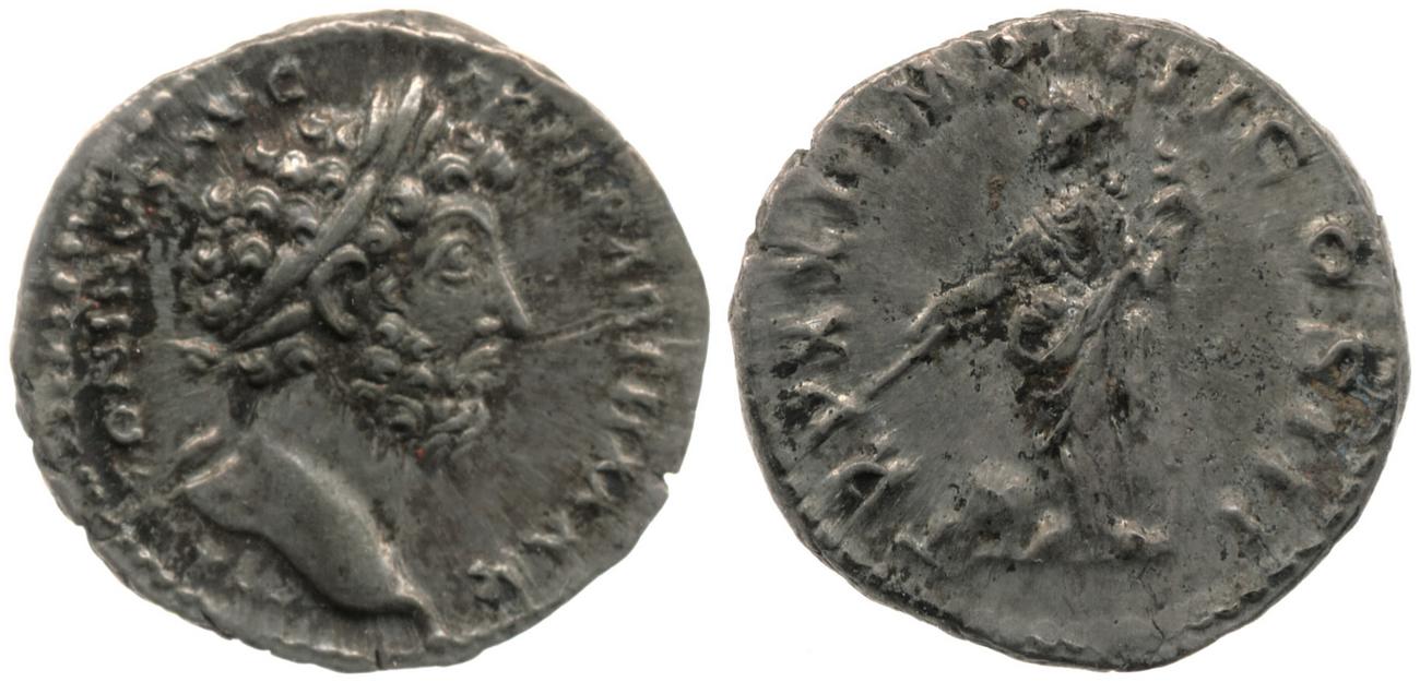 RIC III Marcus Aurelius 170, аверс, bm