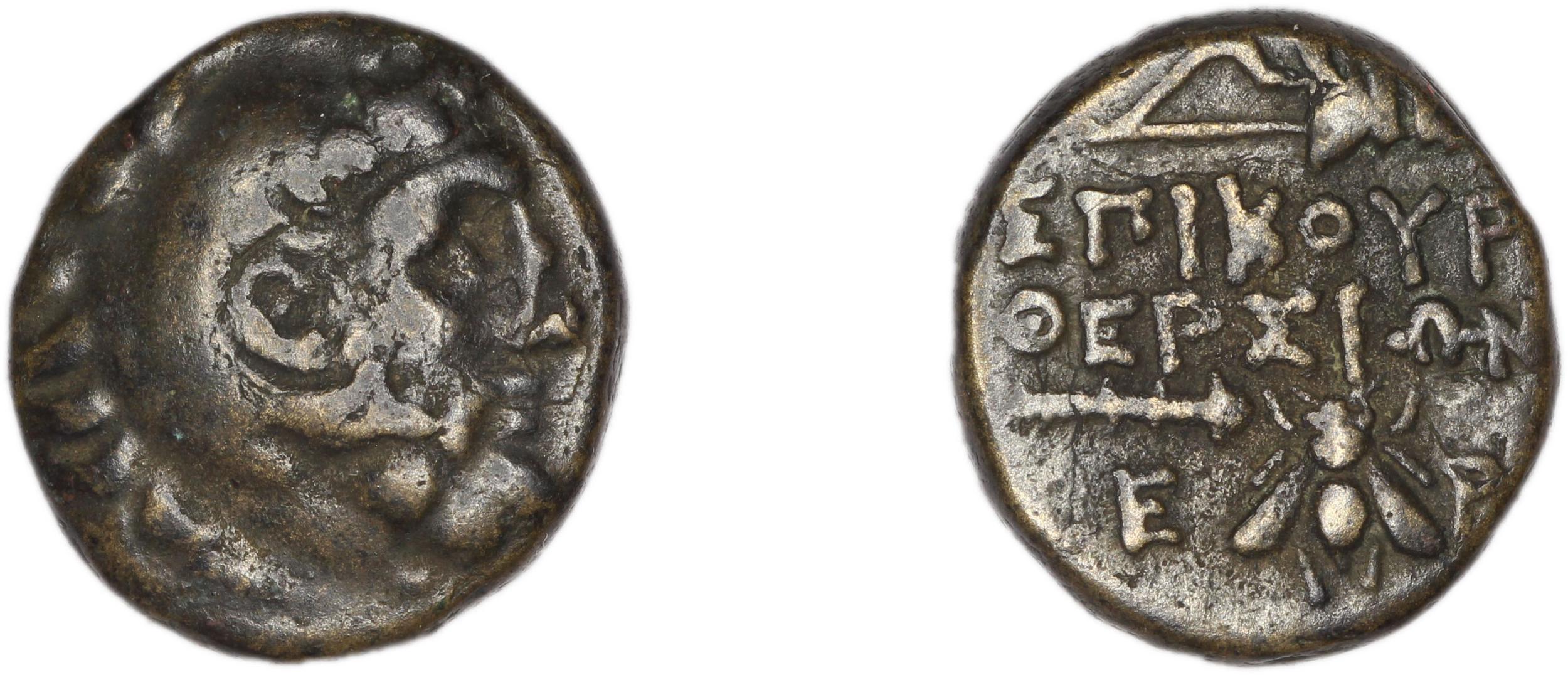 Erythrae Kinns 1980 Period III.2, AE 10, аверс, Британский музей