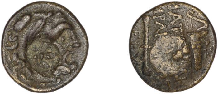 Erythrae Kinns 1980 Period III.2, AE 10, реверс, Британский музей