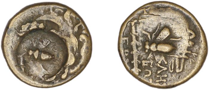 Erythrae Kinns 1980 Period III.2, AE 10, реверс, Британский музей