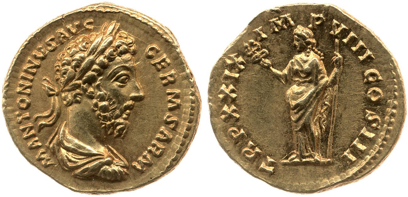 аверс RIC III Marcus Aurelius 332