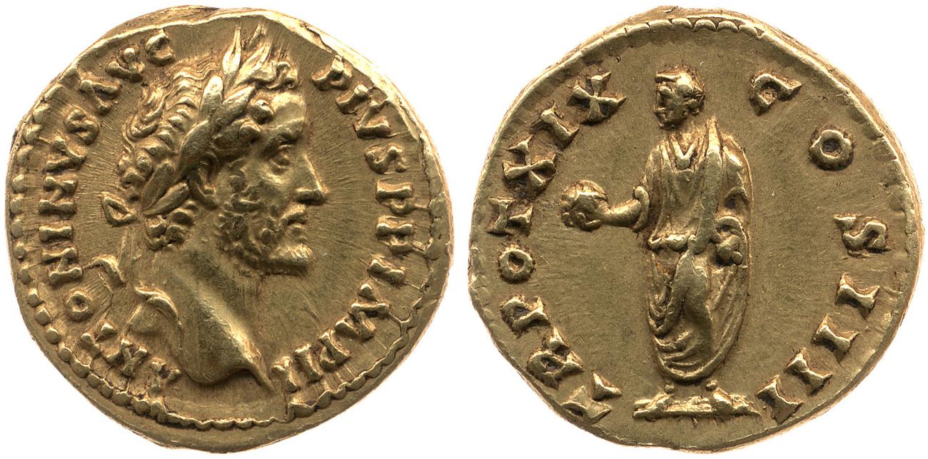 аверс RIC III Antoninus Pius 256a