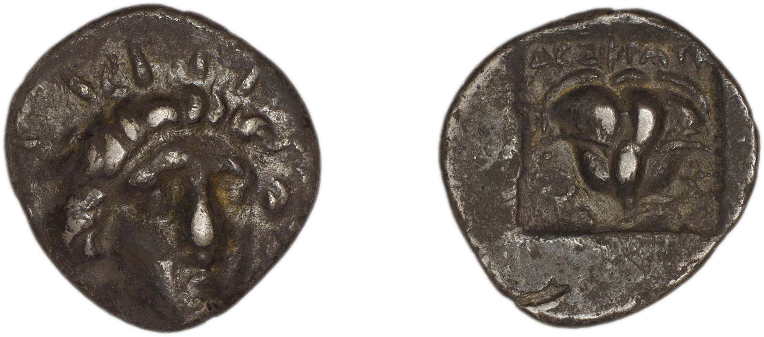 Rhodes Jenkins 1989 Group B hemidrachms, аверс, bm