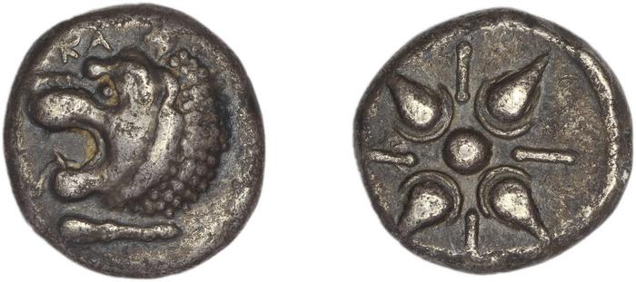 Hecatomnus of Caria Mylasa Konuk 1998 A1, реверс, Британский музей