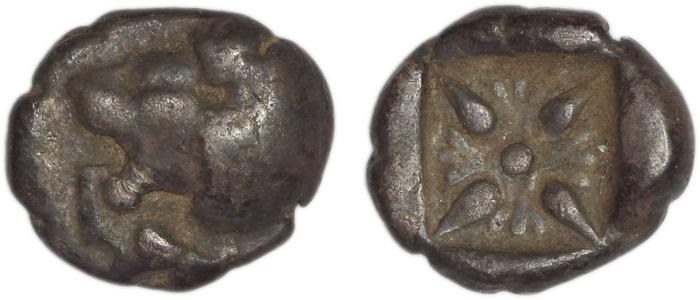Miletus Babelon 1907 429, реверс, bm