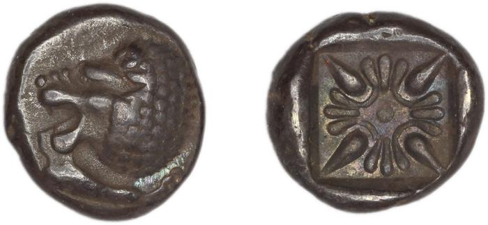 Miletus Babelon 1907 429, реверс, bm