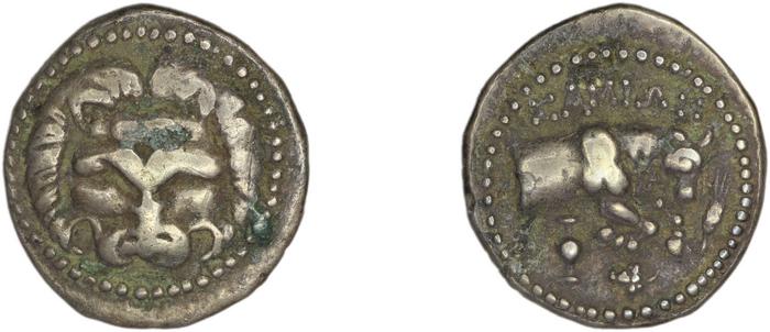 Samos Barron 1966 Last silver tetrobols, реверс, bm