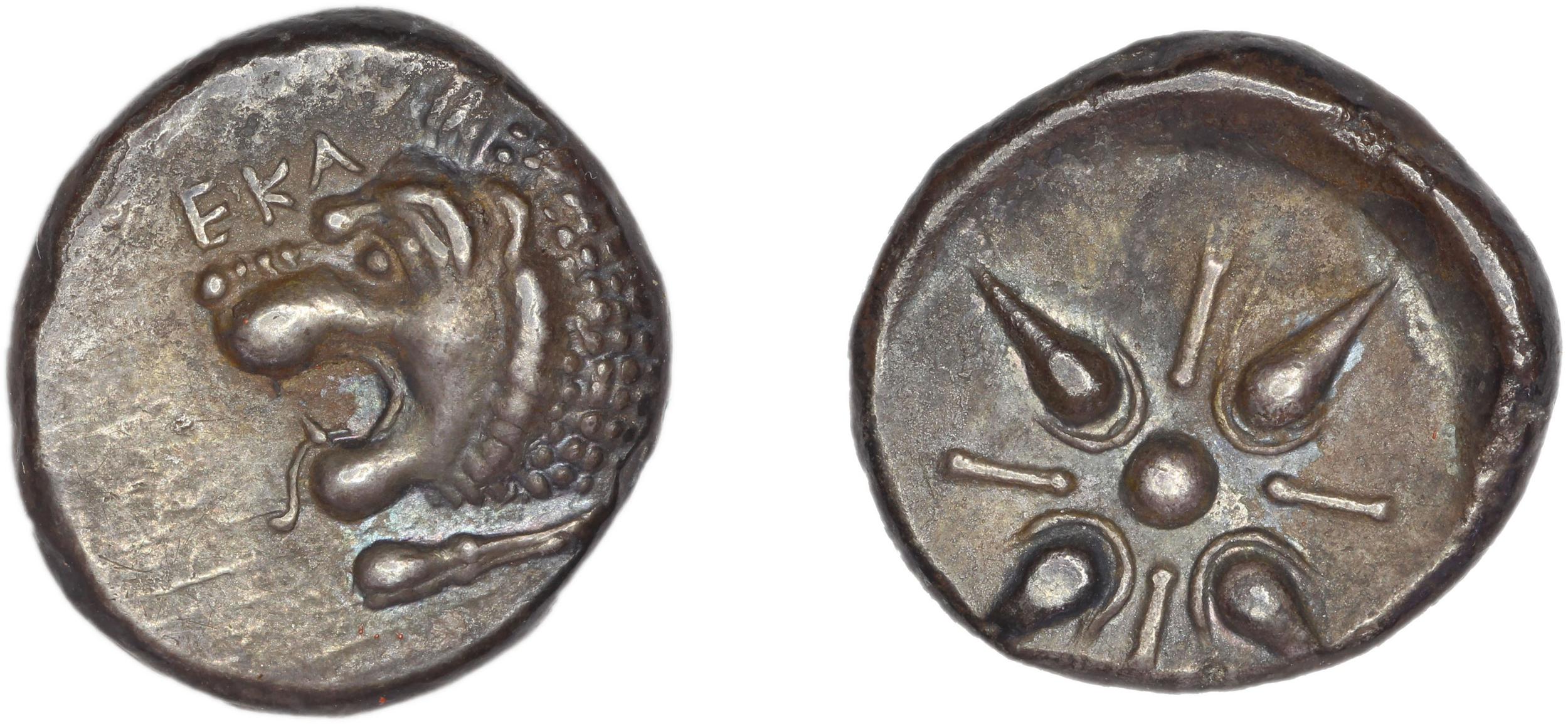 Hecatomnus of Caria Mylasa Konuk 1998 A1, аверс, Британский музей