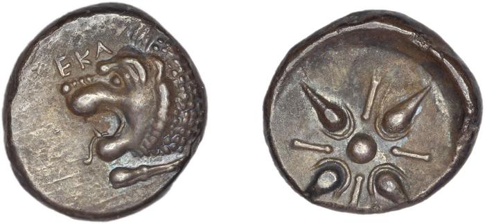 Hecatomnus of Caria Mylasa Konuk 1998 A1, реверс, Британский музей