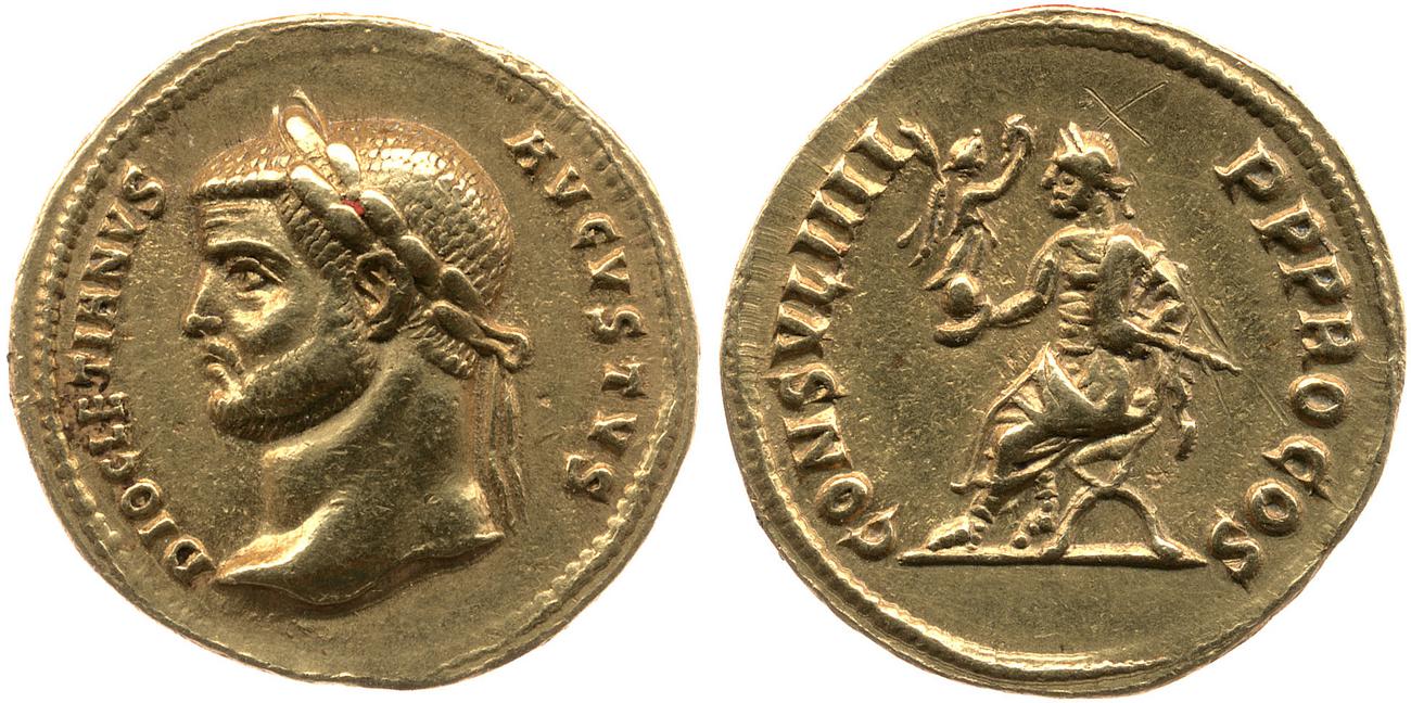аверс RIC V Diocletian 308