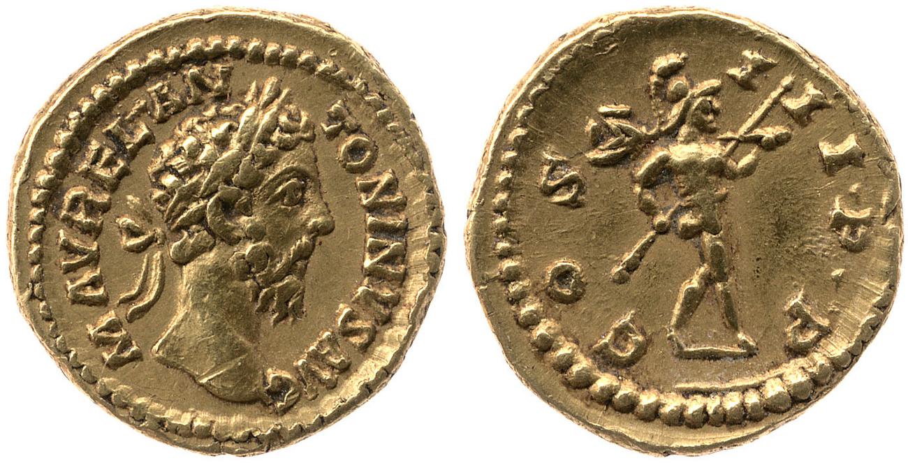 аверс RIC III Marcus Aurelius 415