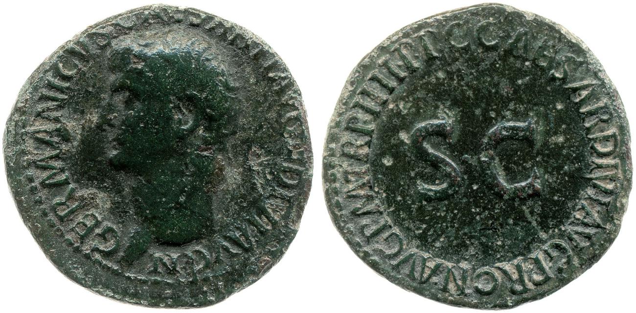 RIC I (second edition) Gaius/Caligula 50, аверс, bm