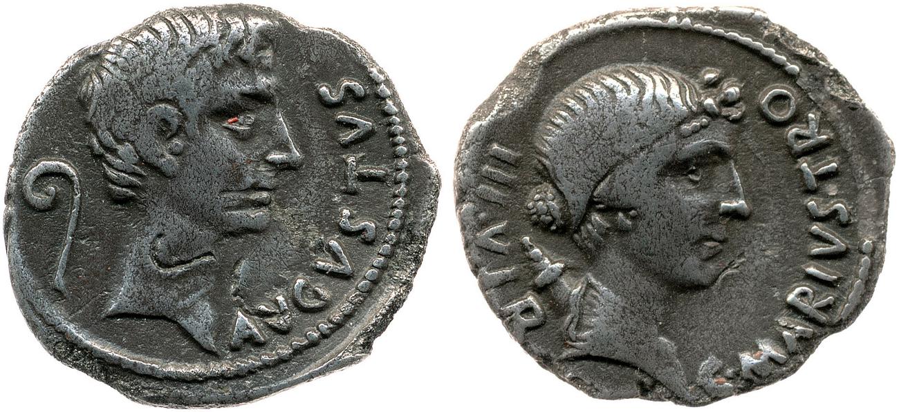 RIC I (second edition) Augustus 403, аверс, Британский музей