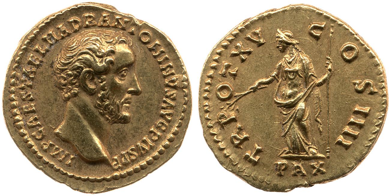 RIC III Antoninus Pius 216A, аверс, bm
