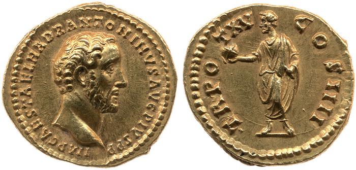 RIC III Antoninus Pius 213, реверс, Британский музей