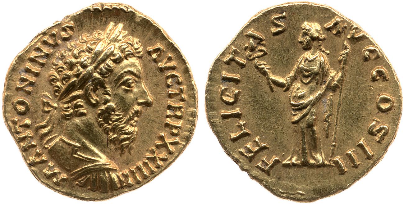аверс RIC III Marcus Aurelius 217A
