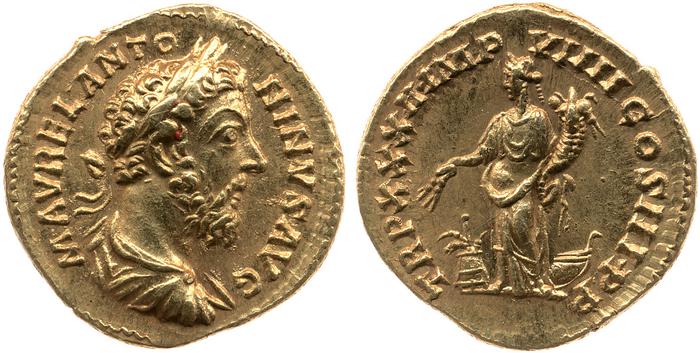 RIC III Marcus Aurelius 389, реверс, Британский музей