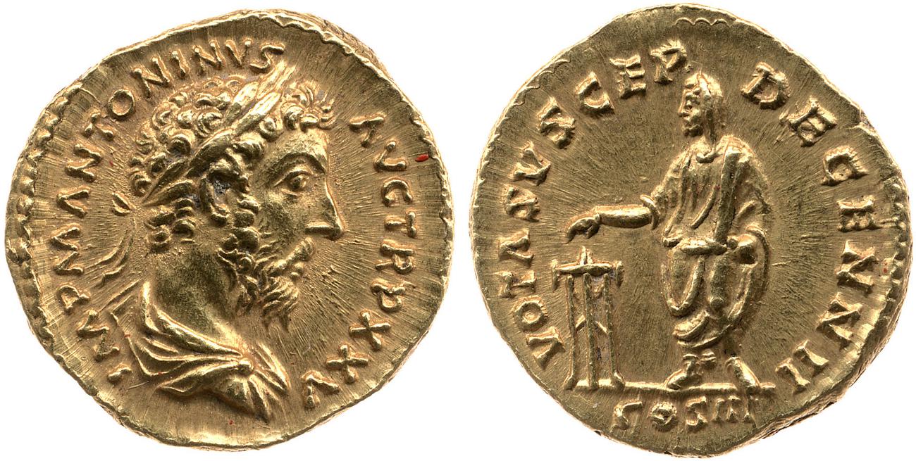 аверс RIC III Marcus Aurelius 250