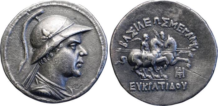 Eucratides I of Bactria rev