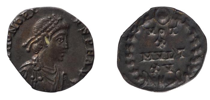 RIC IX Mediolanum 27B, реверс, Британский музей