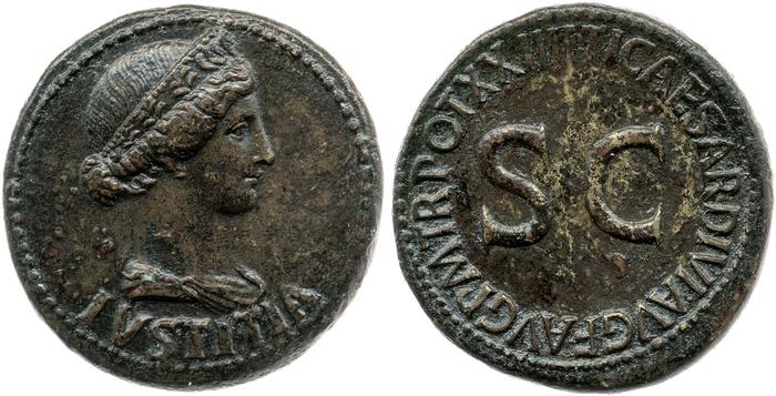 реверс RIC I (second edition) Tiberius 46