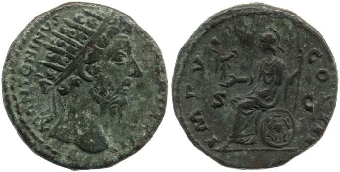 реверс RIC III Marcus Aurelius 1035