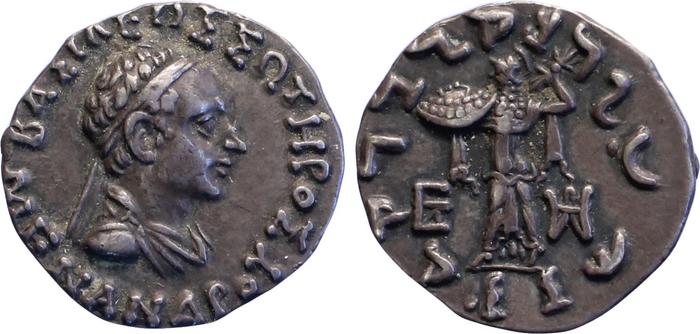 аверс Bactrian and Indo-Greek Coinage Menander I 13.21