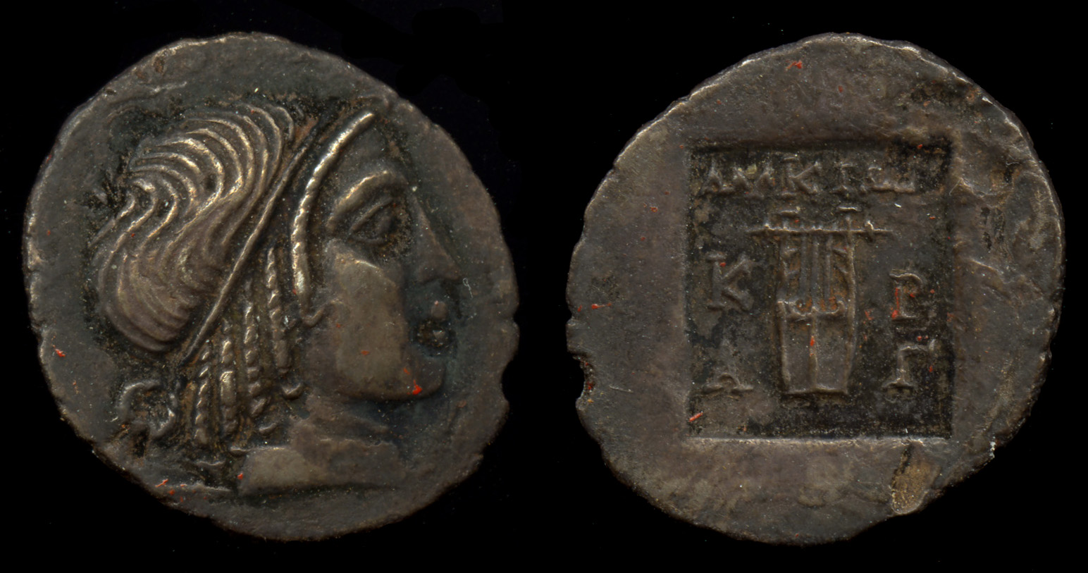 Lycian League Cragus Troxell 1982 4.102, аверс, Британский музей