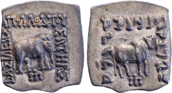 Apollodotus I of Bactria rev