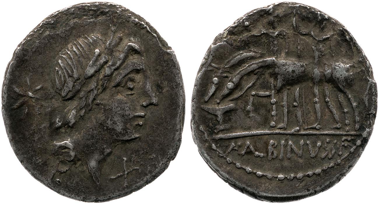 RRC 335/10b, аверс, Британский музей