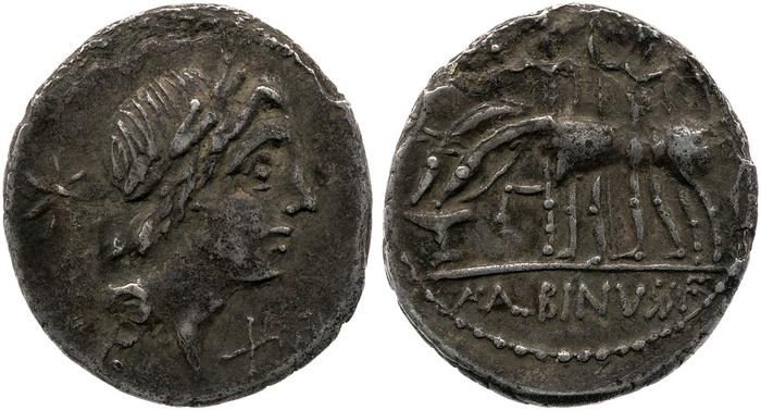 RRC 335/10b, реверс, Британский музей