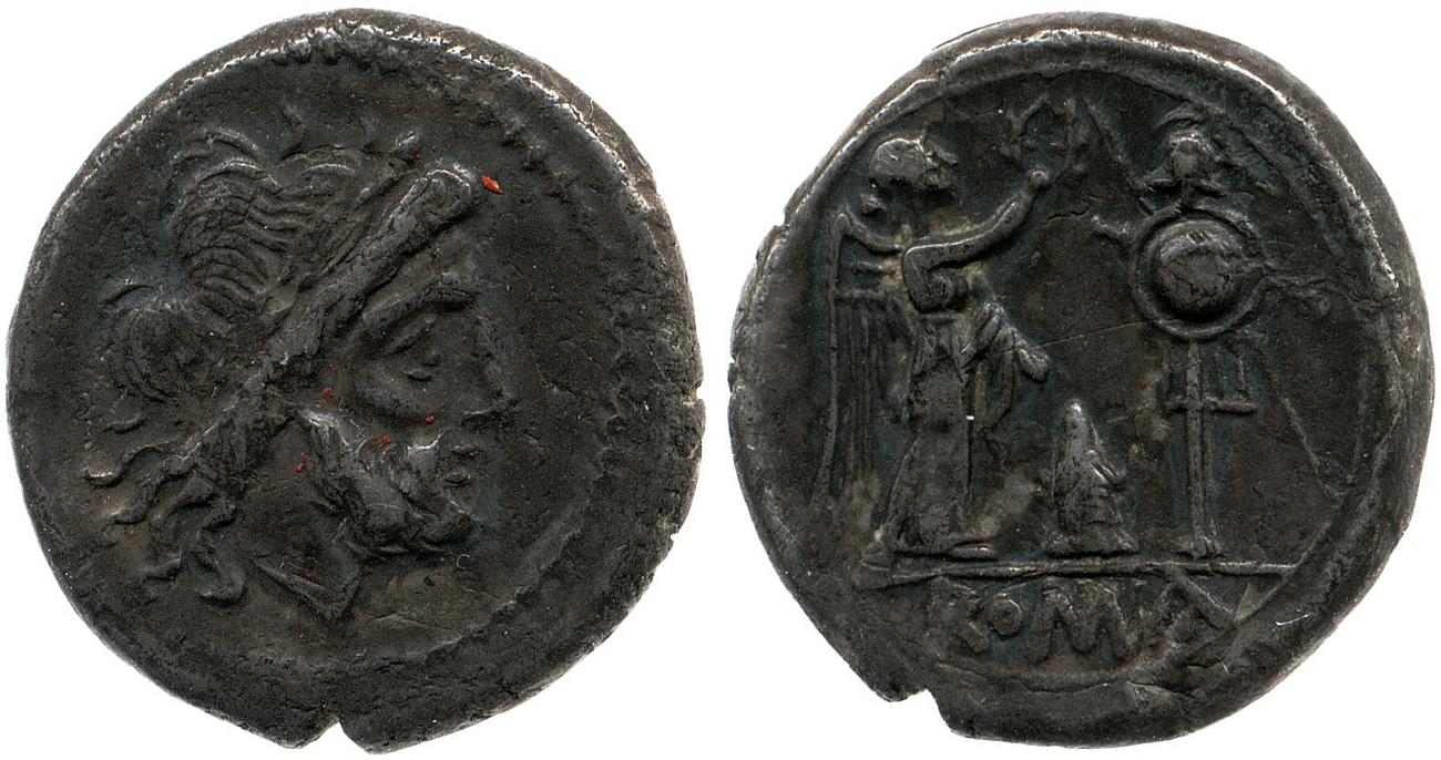 RRC 124/1, аверс, Британский музей