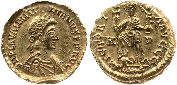 реверс RIC X Valentinian III 2025