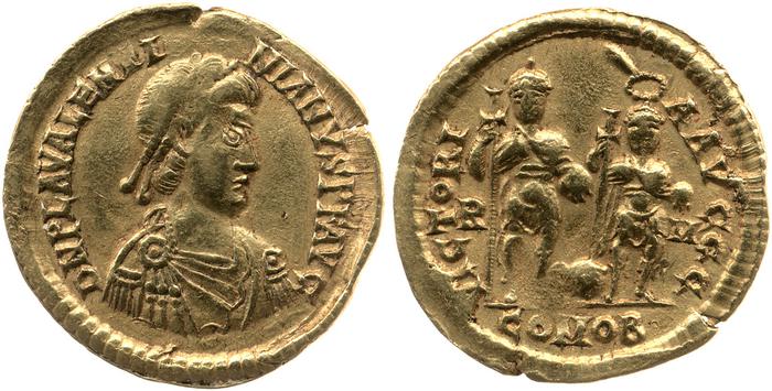 реверс RIC X Valentinian III 2001