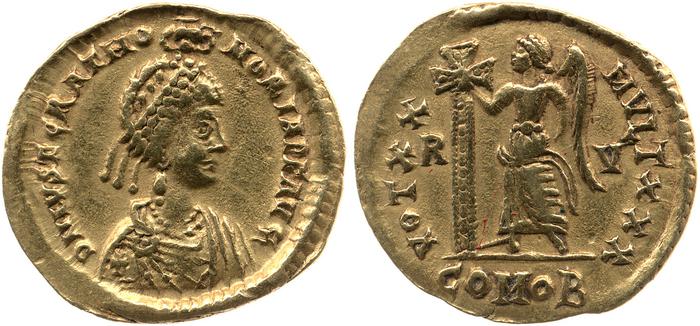 реверс RIC X Valentinian III 2021