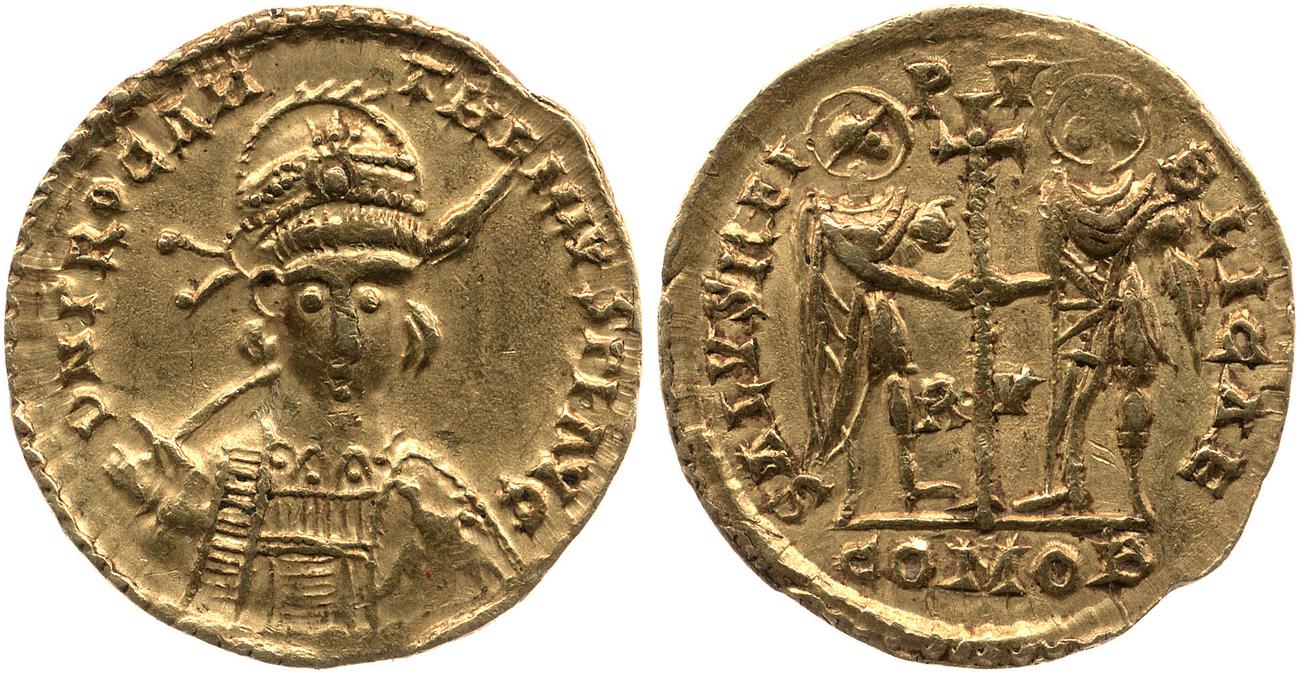 аверс RIC X Anthemius 2869