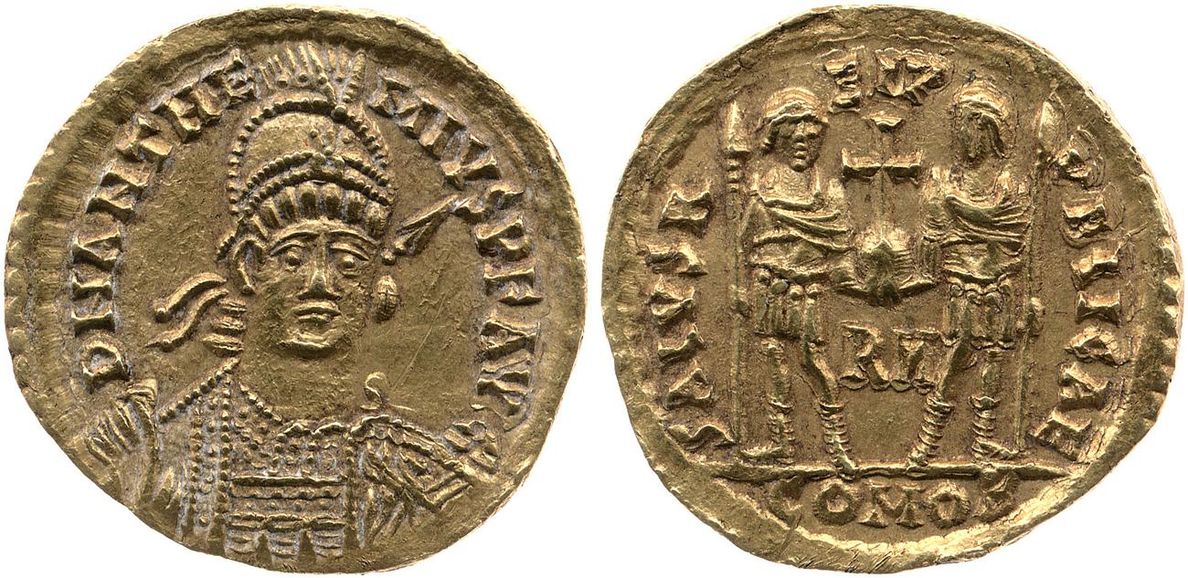 аверс RIC X Anthemius 2813