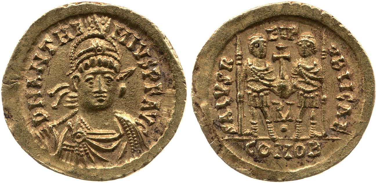 аверс RIC X Anthemius 2831