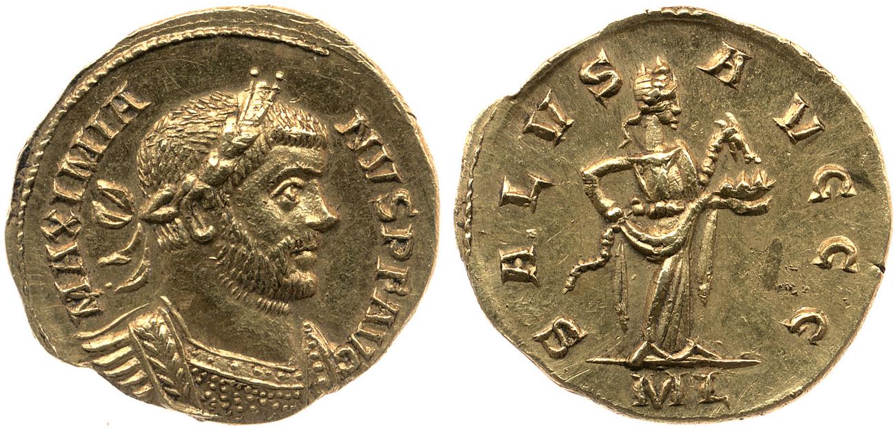 obverse RIC V Carausius issuing for Diocletian/Maximian 32
