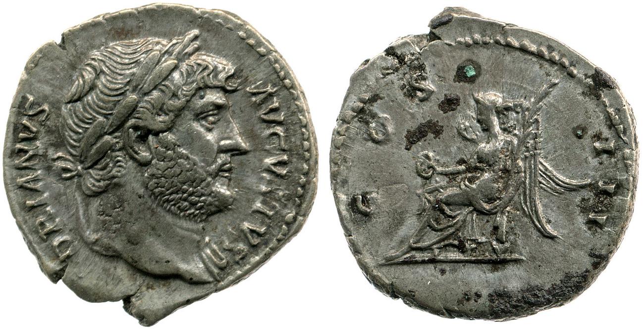 RIC II, Part 3 (second edition) Hadrian 858, аверс, bm
