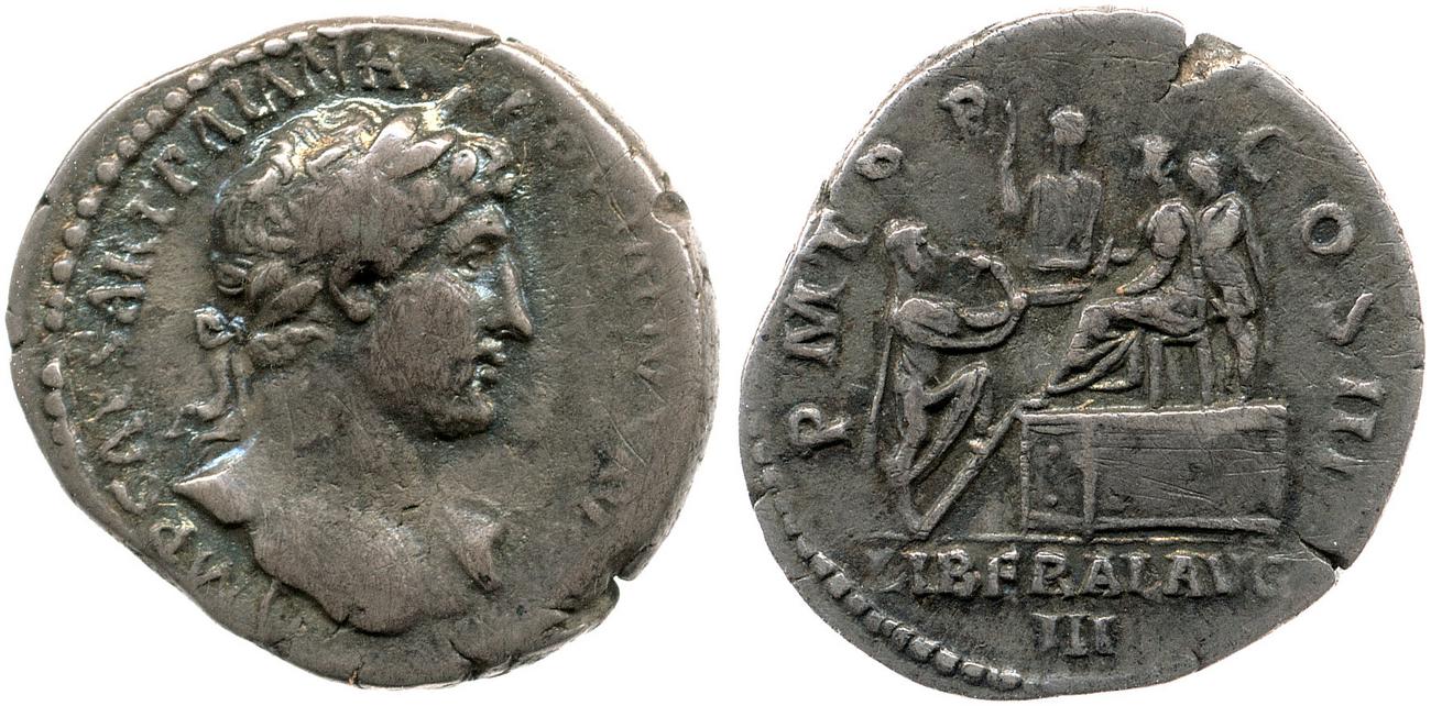 obverse RIC II, Part 3 (second edition) Hadrian 313