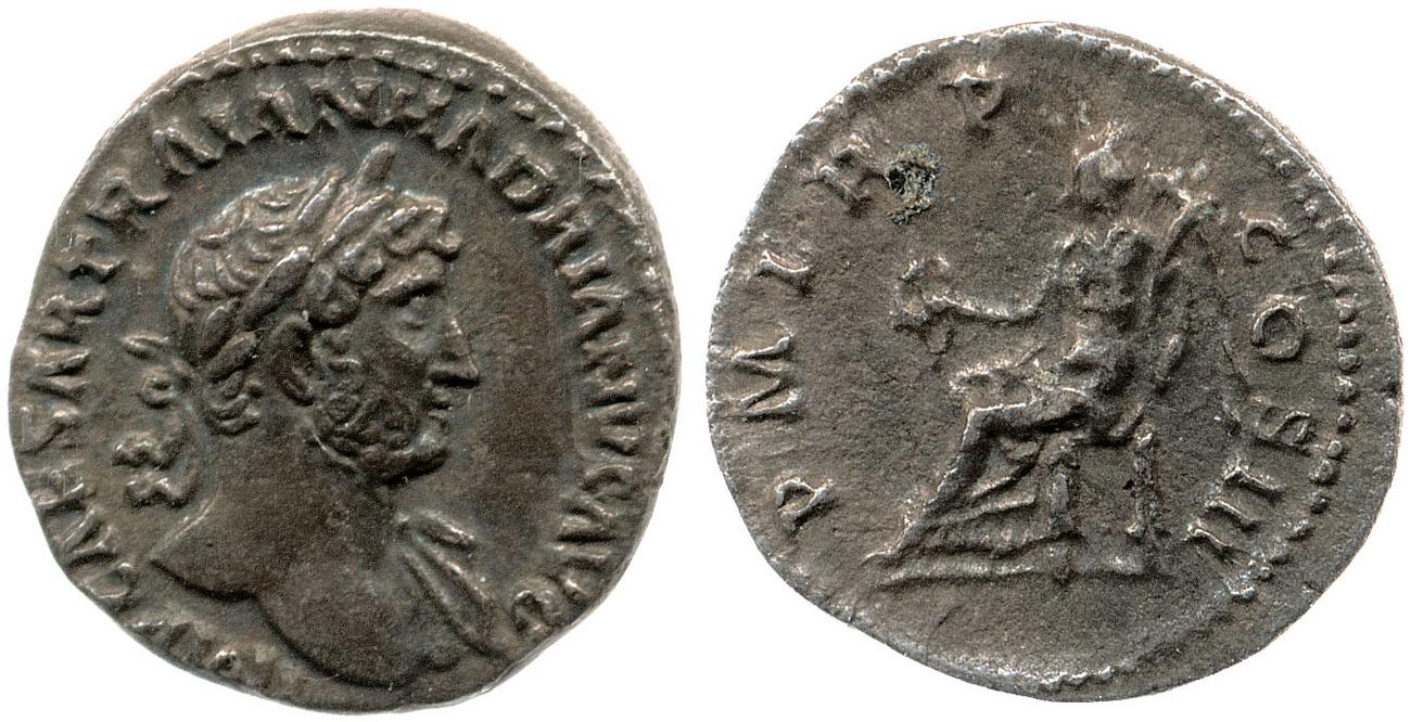 аверс RIC II, Part 3 (second edition) Hadrian 338